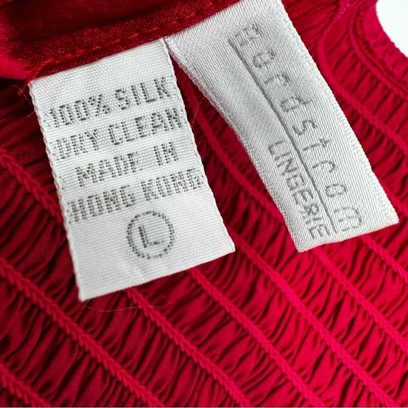 Vintage Nordstrom’s Lingerie Silk bustier Corset Strapless Top With Boning Red - Picture 7 of 9